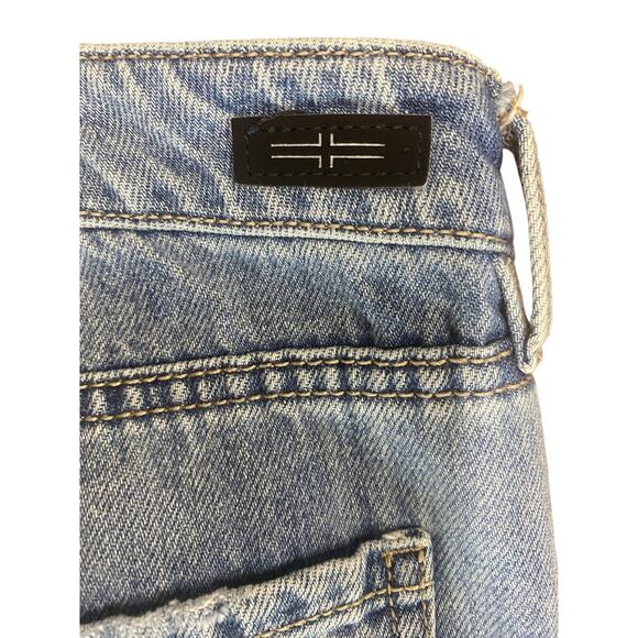 Liverpool Los Angeles Crop Straight Distressed Jeans Size 8/29 - Picture 5 of 8
